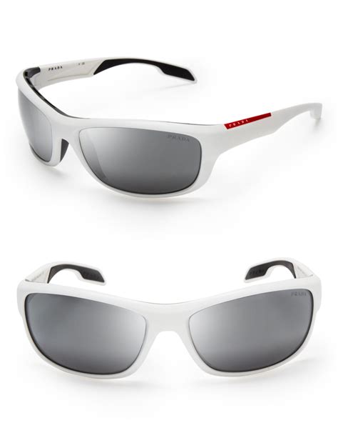 white prada sunglases|Prada white sunglasses men.